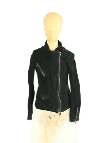 Giorgio Brato Lederjacke Damen Schwarz