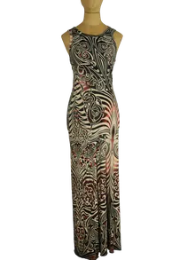 Jean Paul Gaultier Tattoo-Kleid Damen Bunt