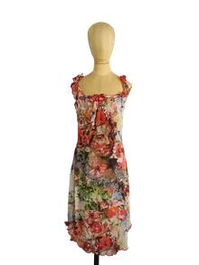 Jean Paul Gaultier Maille Blumenkleid Damen Bunt