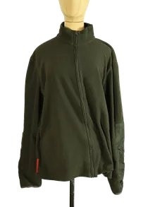 Prada Sport Fleecejacke Herren Grün