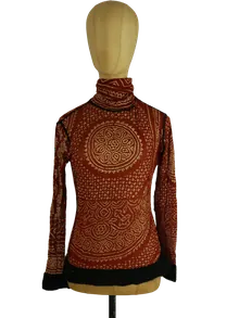 Jean Paul Gaultier Classique Mesh-Top mit Print Damen